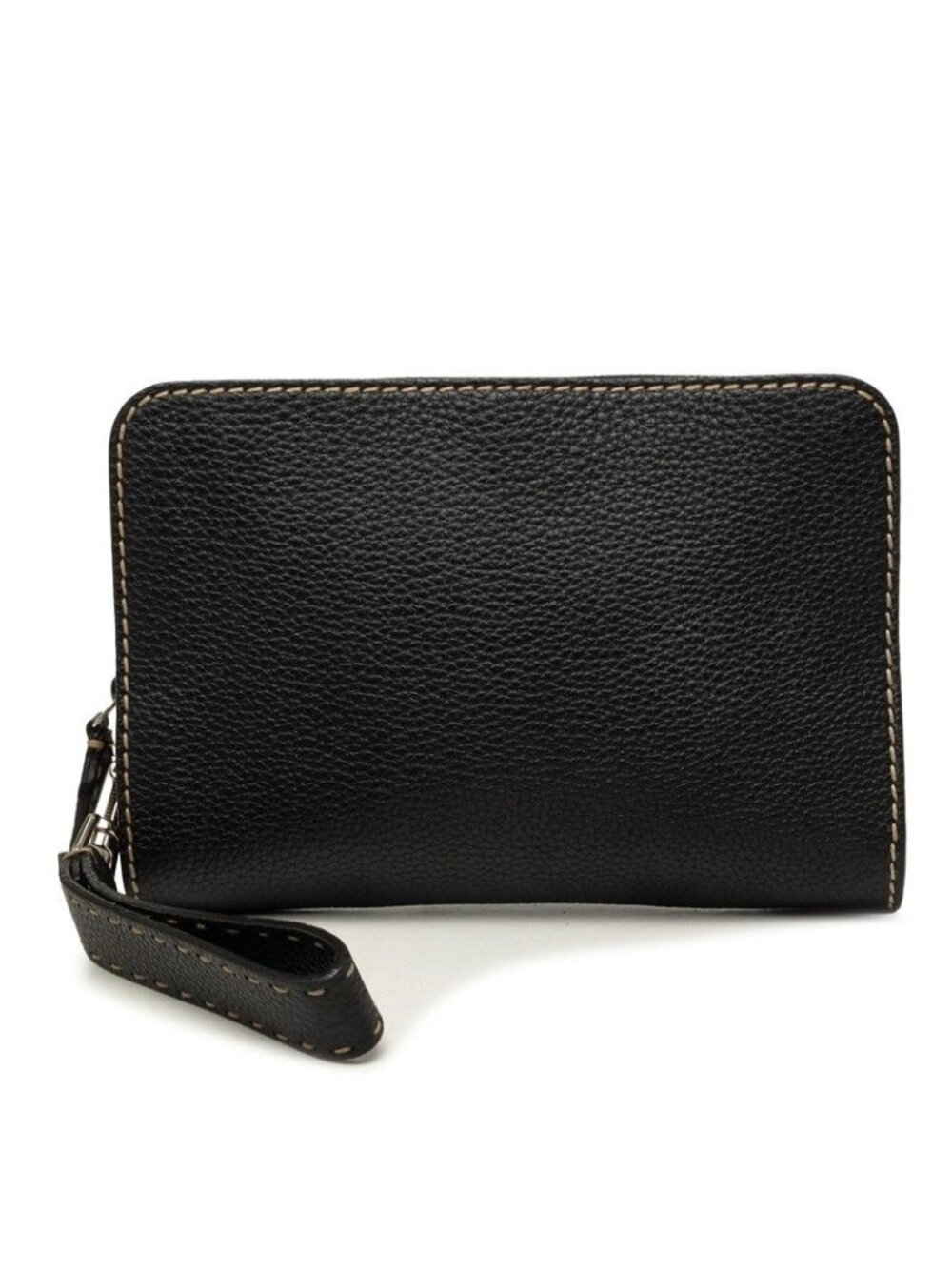 Fendi Selleria Clutch Black Leather